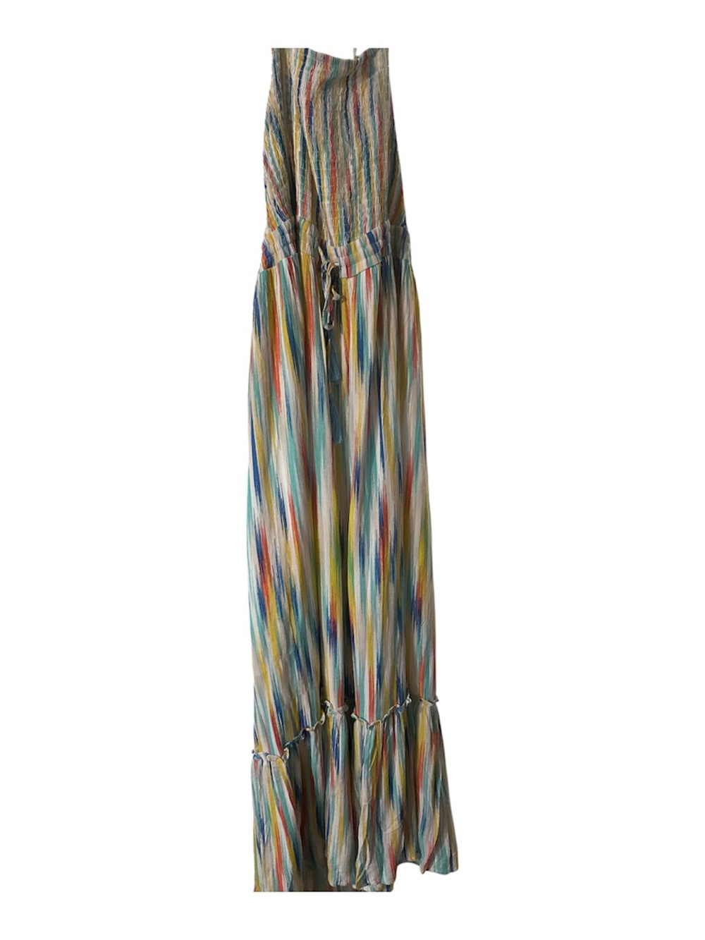 NWT DAVI & DANI Multi-Color Striped Maxi Dress - Blue, Yellow, Green, Red 2x ray